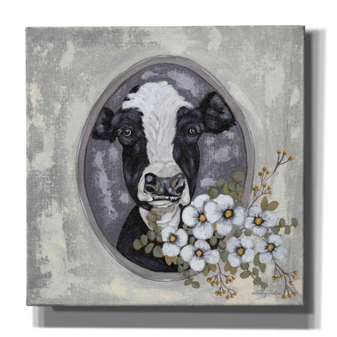 Image of 'Framed Cow' by Ashley Justice, Giclee Canvas Wall Art