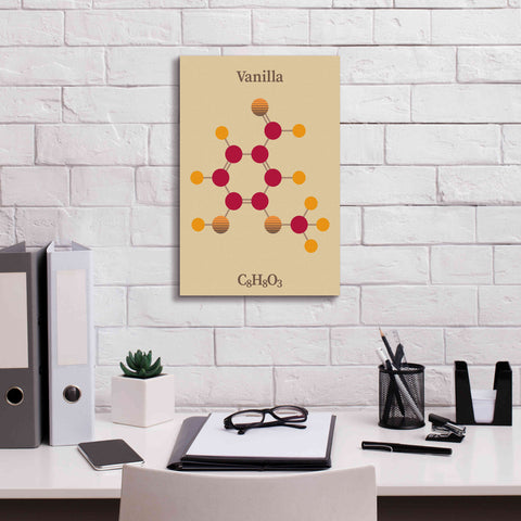 Image of 'Vanilla Molecule 2' by Epic Portfolio, Giclee Canvas Wall Art,12x18