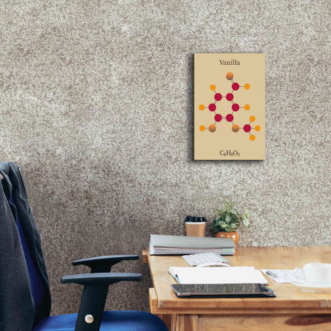 Image of 'Vanilla Molecule 2' by Epic Portfolio, Giclee Canvas Wall Art,12x18