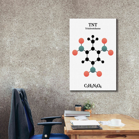 Image of 'TNT Molecule' by Epic Portfolio, Giclee Canvas Wall Art,26x40