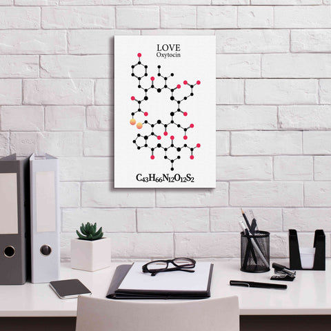 Image of 'Oxytocin Molecule' by Epic Portfolio, Giclee Canvas Wall Art,12x18