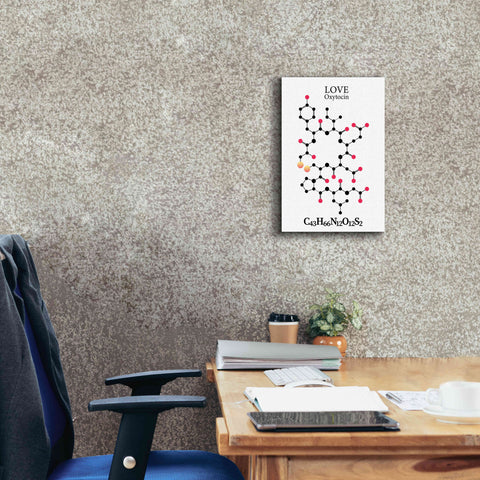 Image of 'Oxytocin Molecule' by Epic Portfolio, Giclee Canvas Wall Art,12x18