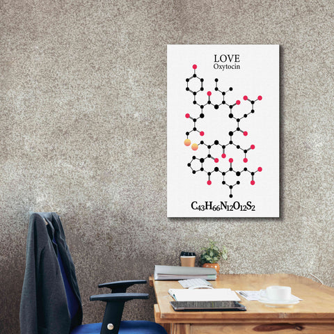 Image of 'Oxytocin Molecule' by Epic Portfolio, Giclee Canvas Wall Art,26x40