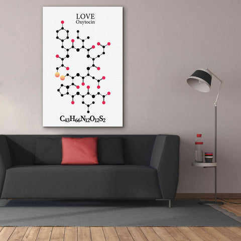Image of 'Oxytocin Molecule' by Epic Portfolio, Giclee Canvas Wall Art,40x60