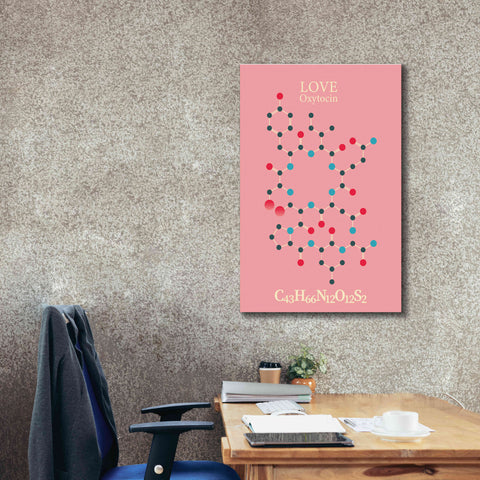 Image of 'Oxytocin Molecule 2' by Epic Portfolio, Giclee Canvas Wall Art,26x40