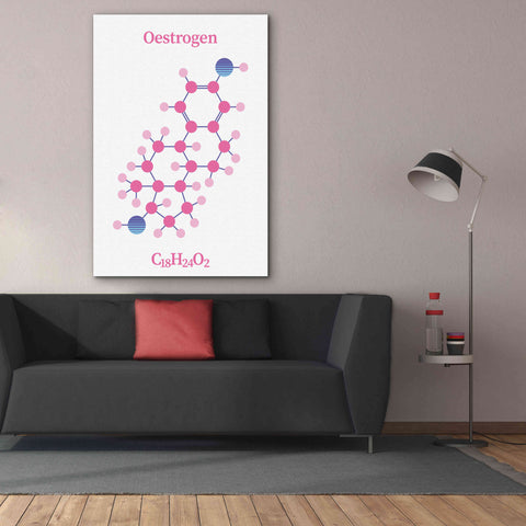 Image of 'Oestrogen Molecule' by Epic Portfolio, Giclee Canvas Wall Art,40x60