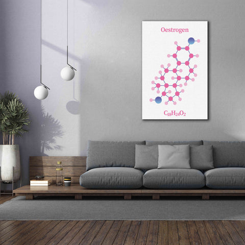 Image of 'Oestrogen Molecule' by Epic Portfolio, Giclee Canvas Wall Art,40x60