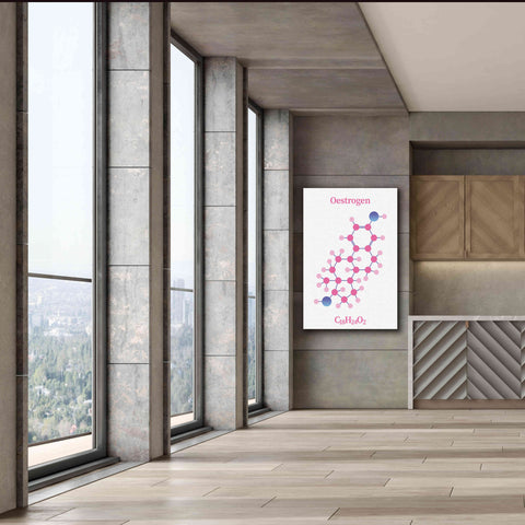 Image of 'Oestrogen Molecule' by Epic Portfolio, Giclee Canvas Wall Art,40x60