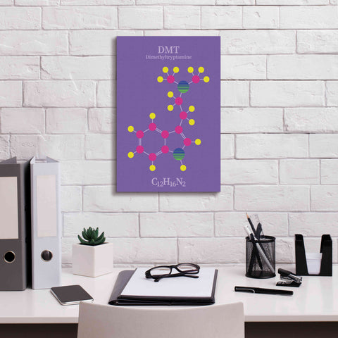 Image of 'DMT Molecule' by Epic Portfolio, Giclee Canvas Wall Art,12x18