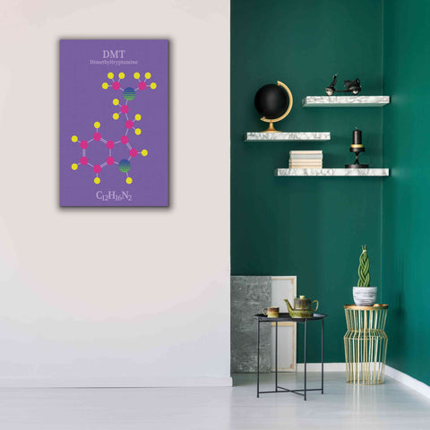 Image of 'DMT Molecule' by Epic Portfolio, Giclee Canvas Wall Art,26x40