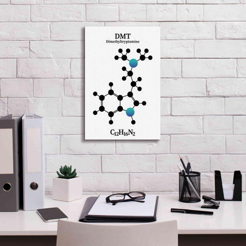 Image of 'DMT Molecule 2' by Epic Portfolio, Giclee Canvas Wall Art,12x18