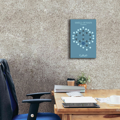 Image of 'Smell Of Rain Molecule 2' by Epic Portfolio, Giclee Canvas Wall Art,12x18