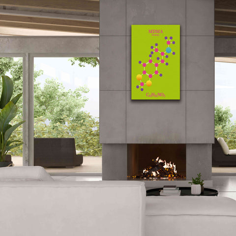 Image of 'MDMA Molecule 2' by Epic Portfolio, Giclee Canvas Wall Art,26x40