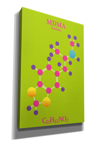 Image of 'MDMA Molecule 2' by Epic Portfolio, Giclee Canvas Wall Art