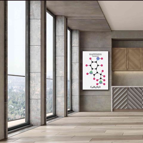 Image of 'Serotonin Molecule' by Epic Portfolio, Giclee Canvas Wall Art,40x60