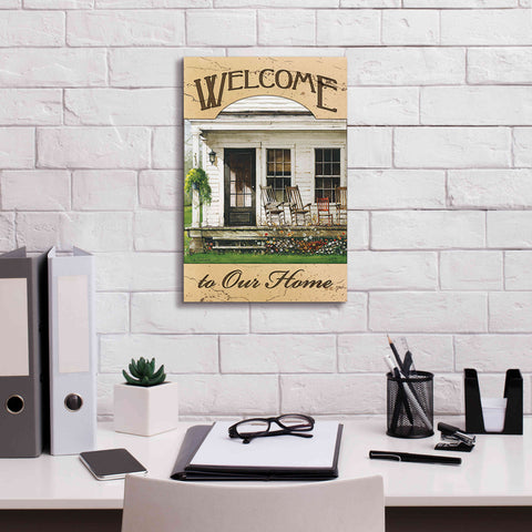 Image of 'Welcome to Our Home' by John Rossini, Giclee Canvas Wall Art,12x18