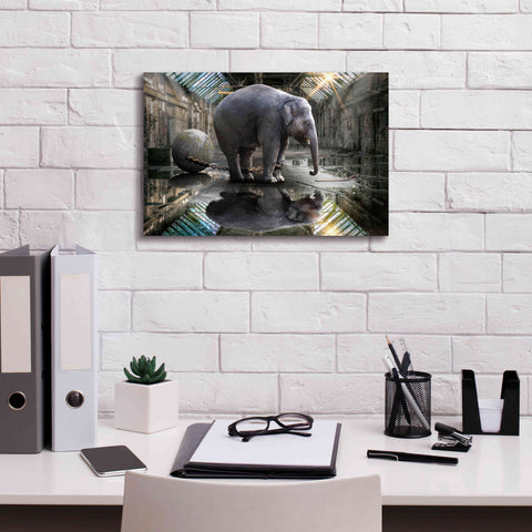 Image of 'The Big Grey' by Alan, Giclee Canvas Wall Art,18x12