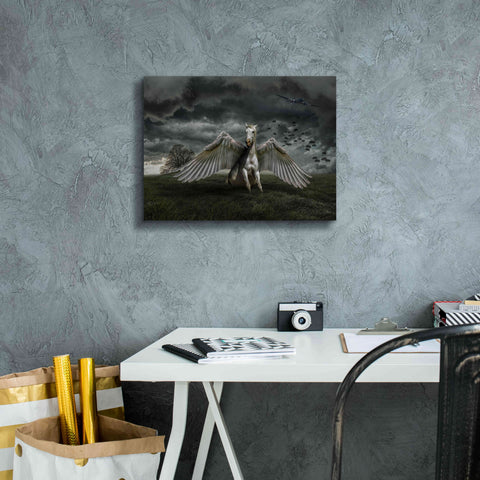 Image of 'Pegasus Rising' by Alan, Giclee Canvas Wall Art,16x12
