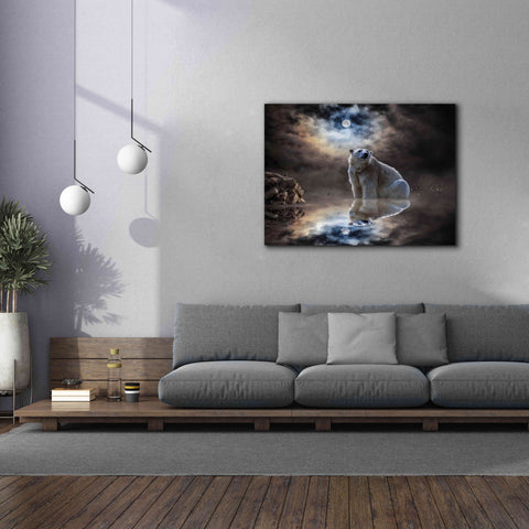 Image of 'Polar Bear Reflections' by Alan, Giclee Canvas Wall Art,54x40