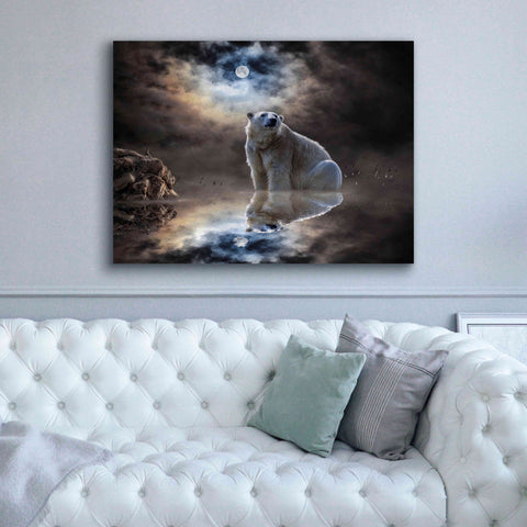 Image of 'Polar Bear Reflections' by Alan, Giclee Canvas Wall Art,54x40