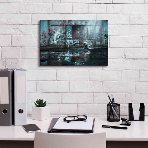 Image of 'Care to Share' by Alan, Giclee Canvas Wall Art,18x12