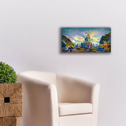 Image of 'Orlando Florida United States Castle' by Pedro Gavidia, Canvas Wall Art,24 x 12