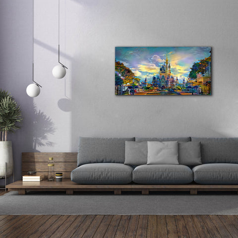 Image of 'Orlando Florida United States Castle' by Pedro Gavidia, Canvas Wall Art,60x30