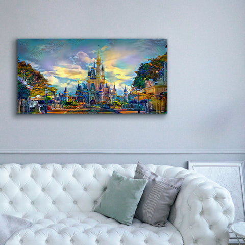 Image of 'Orlando Florida United States Castle' by Pedro Gavidia, Canvas Wall Art,60x30