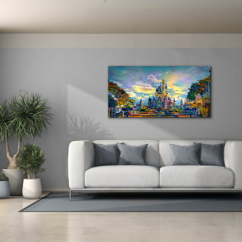 Image of 'Orlando Florida United States Castle' by Pedro Gavidia, Canvas Wall Art,60x30