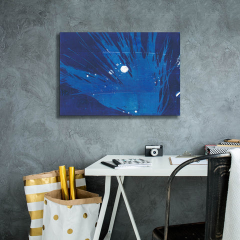Image of 'Indigo Burst I' by Regina Moore, Canvas Wall Art,26 x 18