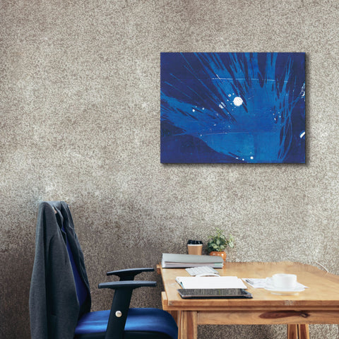 Image of 'Indigo Burst I' by Regina Moore, Canvas Wall Art,34 x 26