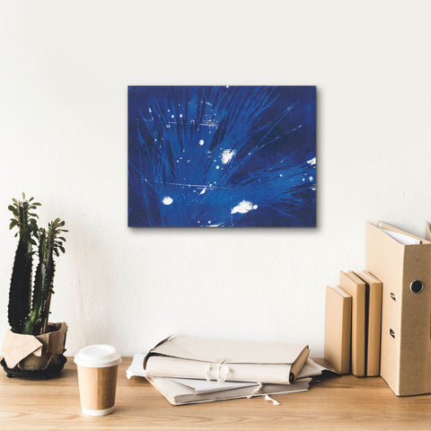 Image of 'Indigo Burst II' by Regina Moore, Canvas Wall Art,16 x 12