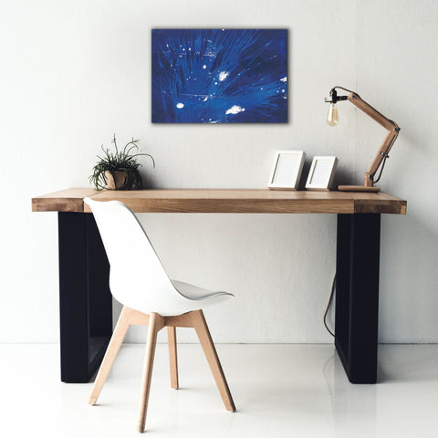 Image of 'Indigo Burst II' by Regina Moore, Canvas Wall Art,26 x 18