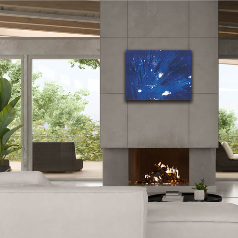 Image of 'Indigo Burst II' by Regina Moore, Canvas Wall Art,34 x 26