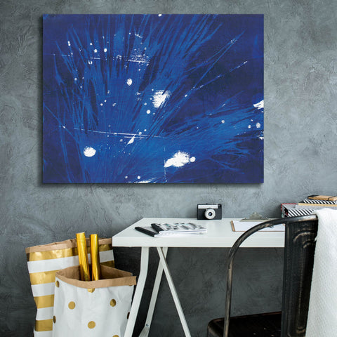 Image of 'Indigo Burst II' by Regina Moore, Canvas Wall Art,34 x 26
