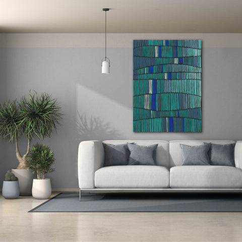 Image of 'Teal Tribal I' by Regina Moore, Canvas Wall Art,40x54
