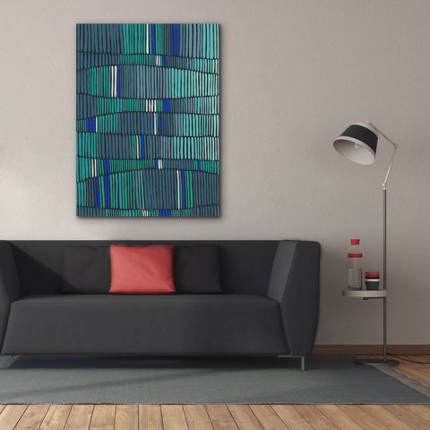 Image of 'Teal Tribal II' by Regina Moore, Canvas Wall Art,40x54
