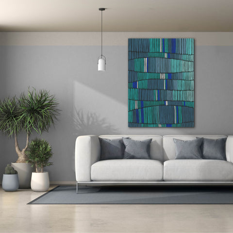 Image of 'Teal Tribal II' by Regina Moore, Canvas Wall Art,40x54