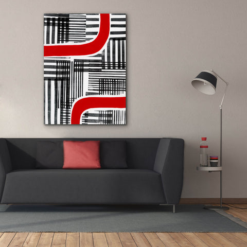 Image of 'Red Interrupted II' by Regina Moore, Canvas Wall Art,40x54