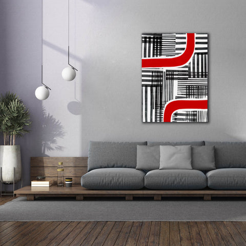 Image of 'Red Interrupted II' by Regina Moore, Canvas Wall Art,40x54