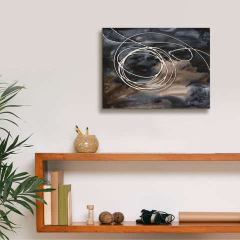 Image of 'Midnight Swirl II' by Regina Moore, Canvas Wall Art,16 x 12