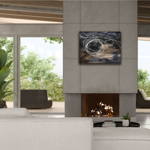 Image of 'Midnight Swirl II' by Regina Moore, Canvas Wall Art,34 x 26