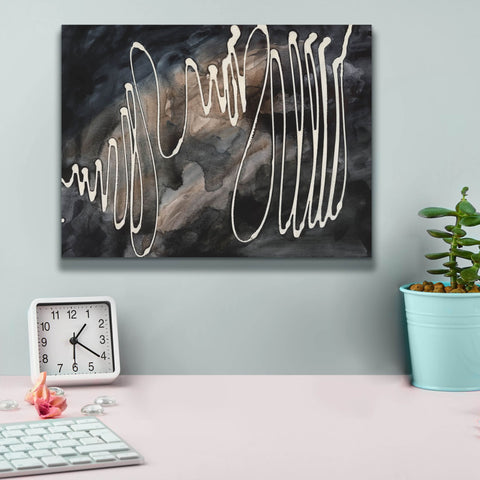 Image of 'Midnight Swirl IV' by Regina Moore, Canvas Wall Art,16 x 12