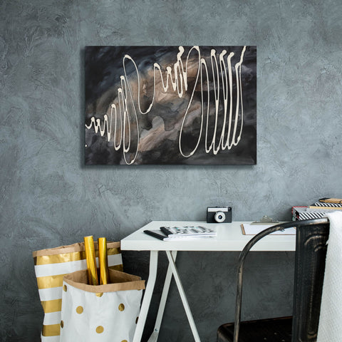 Image of 'Midnight Swirl IV' by Regina Moore, Canvas Wall Art,26 x 18