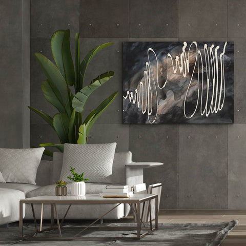 Image of 'Midnight Swirl IV' by Regina Moore, Canvas Wall Art,54x40