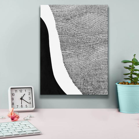 Image of 'Black & White Abstract I' by Regina Moore, Canvas Wall Art,12 x 16