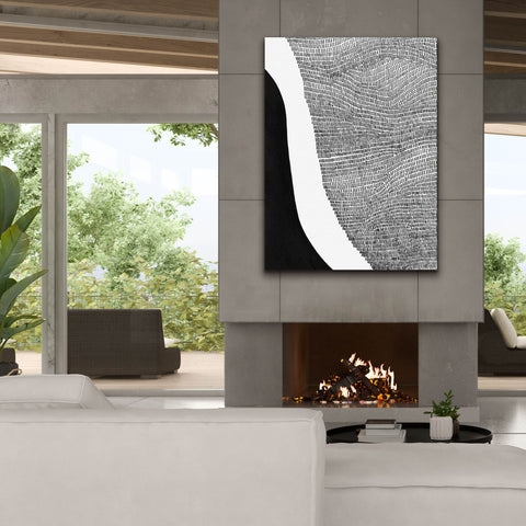 Image of 'Black & White Abstract I' by Regina Moore, Canvas Wall Art,40x54