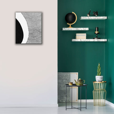 Image of 'Black & White Abstract II' by Regina Moore, Canvas Wall Art,20 x 24
