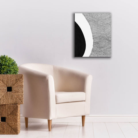 Image of 'Black & White Abstract II' by Regina Moore, Canvas Wall Art,20 x 24