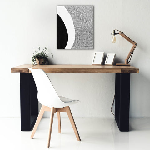 Image of 'Black & White Abstract II' by Regina Moore, Canvas Wall Art,20 x 24